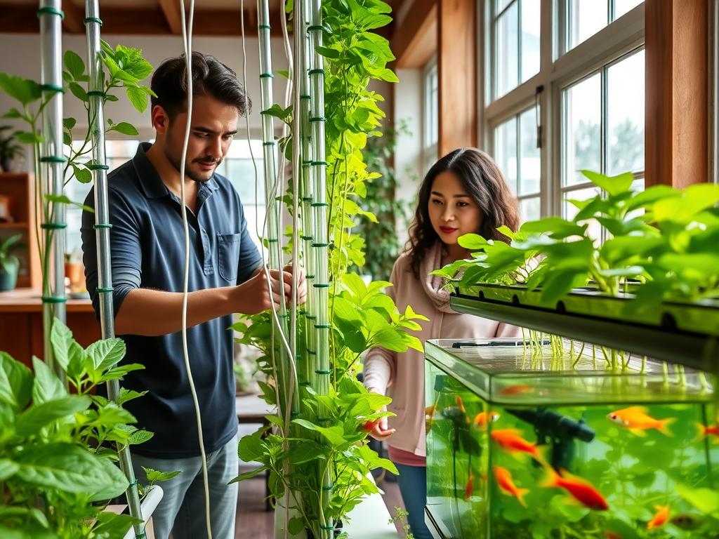 Aquaponics system