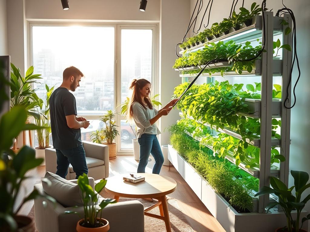 Indoor Hydroponic Garden Setup