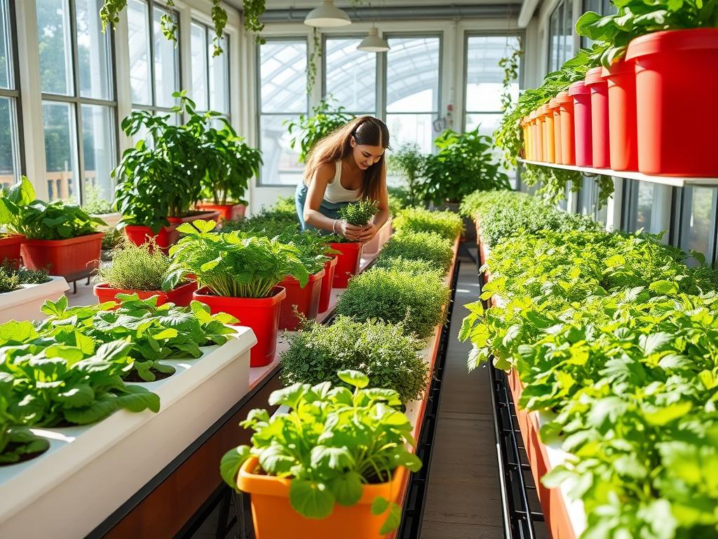 Indoor Hydroponic Garden Setup