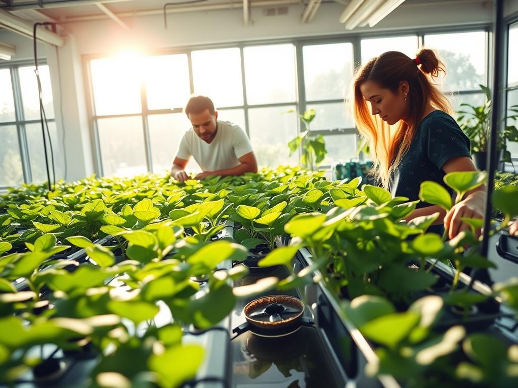 aquaponics system