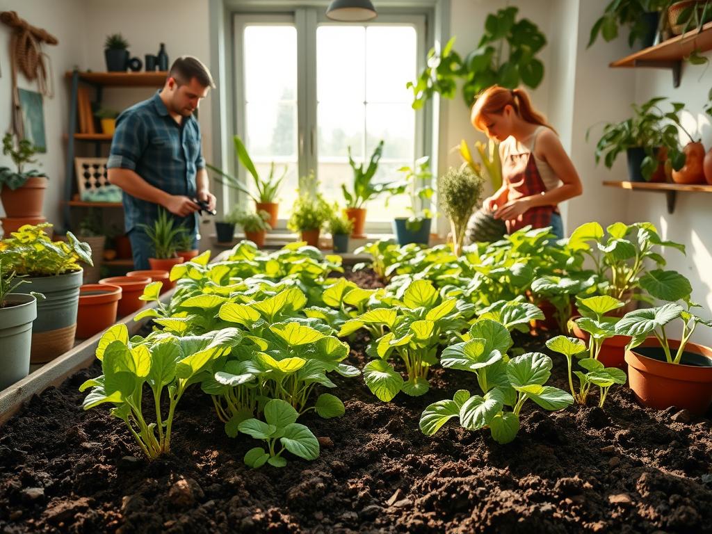 indoor vegetable gardening soil