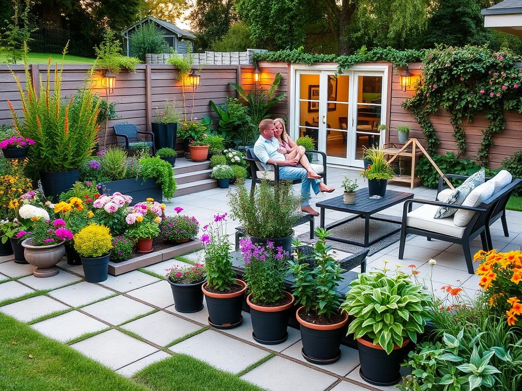 stylish backyard layout